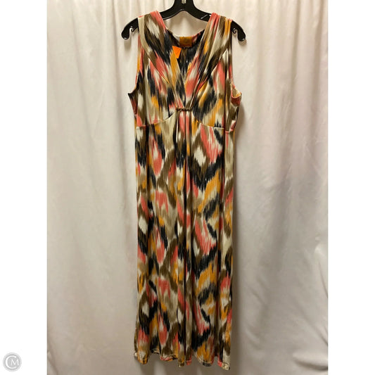 Dress Casual Maxi By Ruby Rd In Peach, Size: Xl