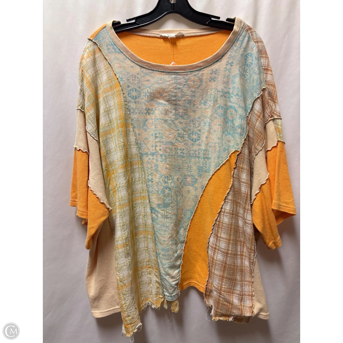Top Short Sleeve By Oli & Hali In Orange, Size: Xl
