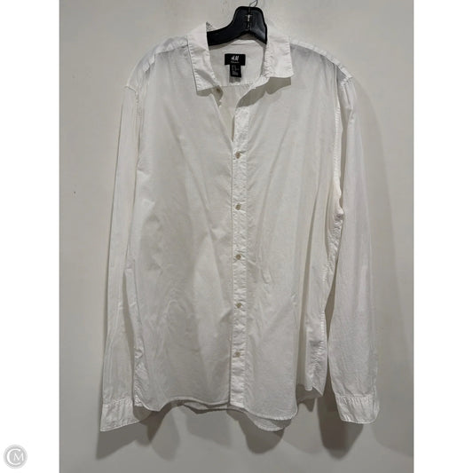 Top Long Sleeve By H&m In White, Size: Xl
