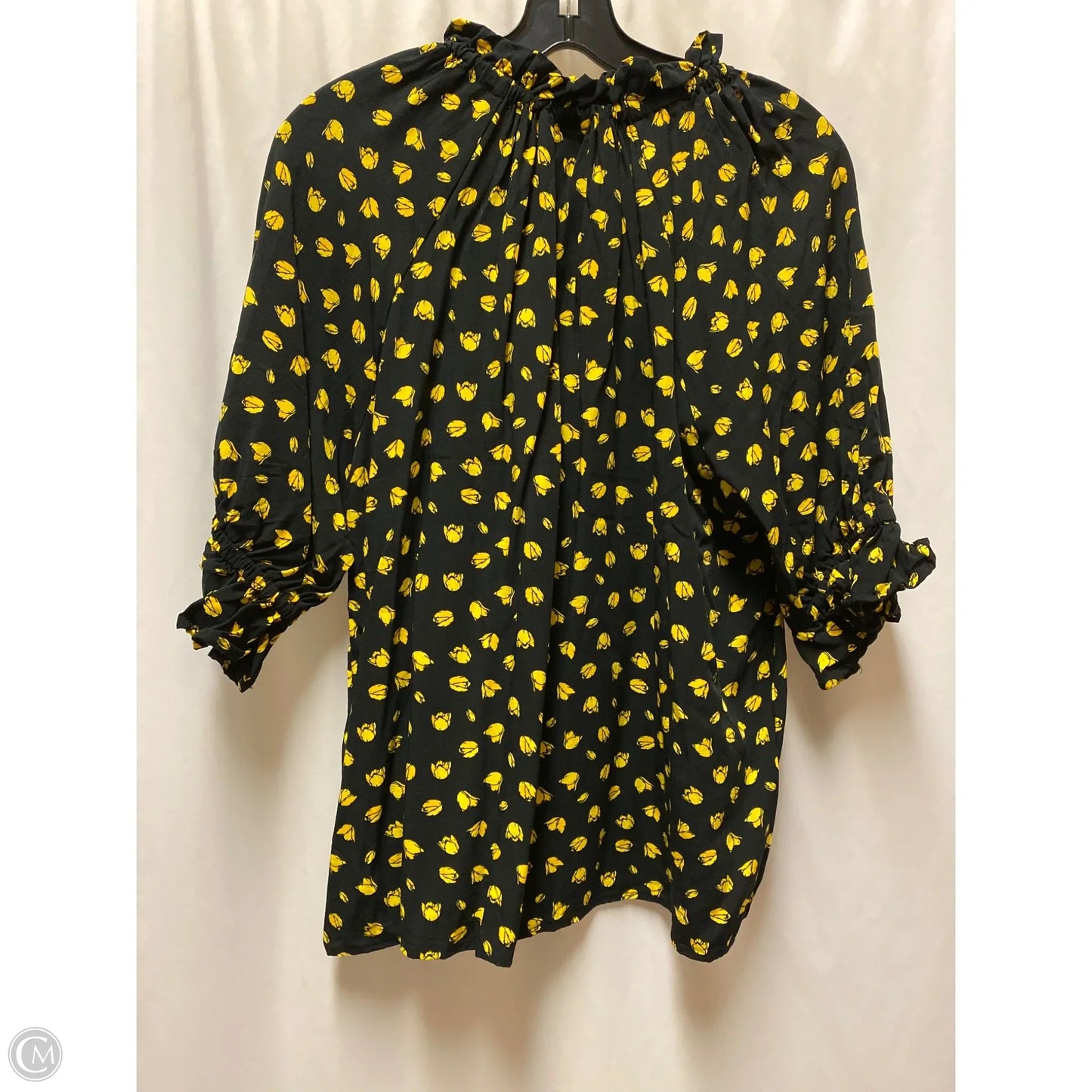 Top Short Sleeve By Who What Wear In Black, Size: Xxl