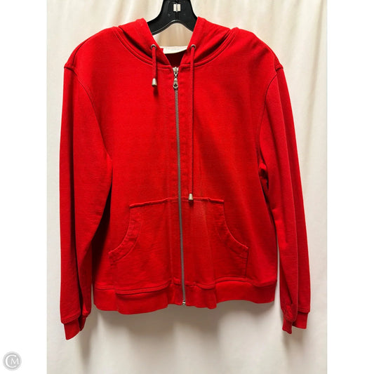 Sweatshirt Hoodie By Liz Claiborne In Red, Size: S
