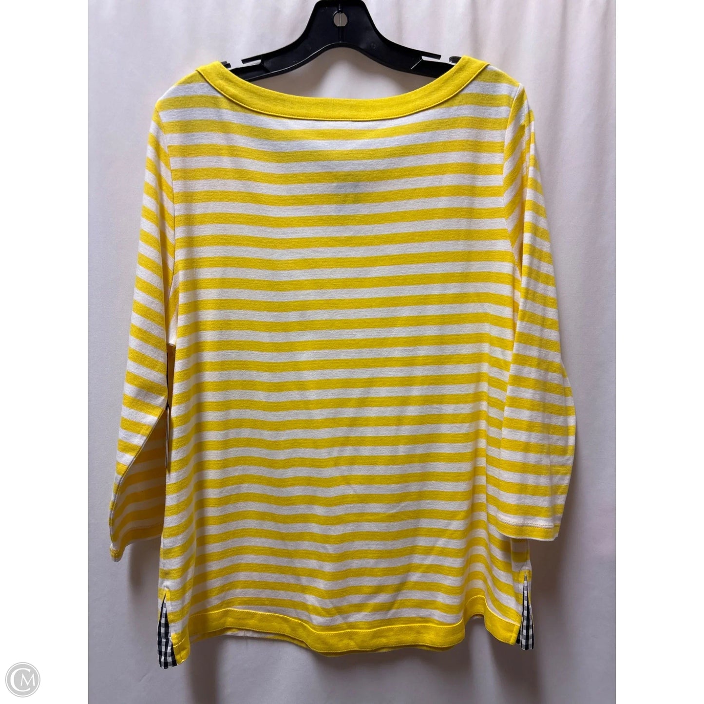 Top Short Sleeve By Rafaella In Yellow, Size: Xl