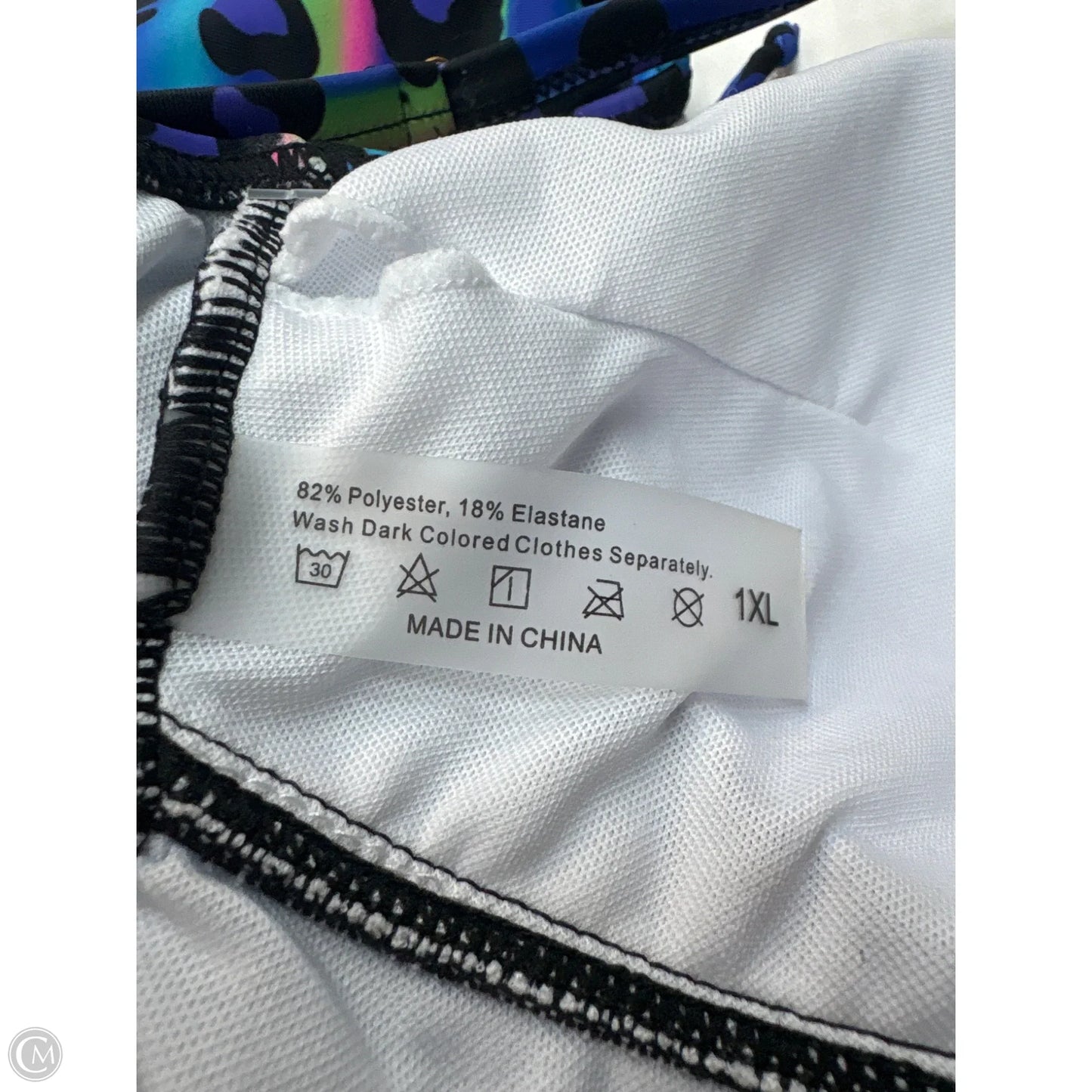 Swimsuit By Clothes Mentor In Blue, Size: 1x