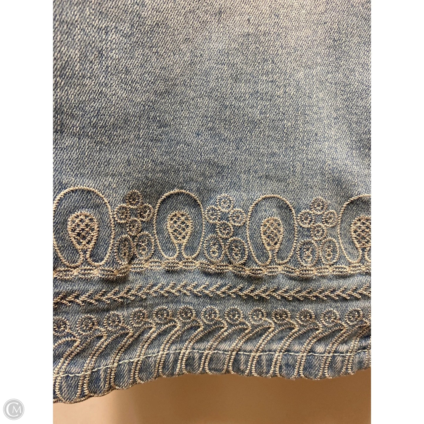 Capris By Clothes Mentor In Blue Denim, Size: 16