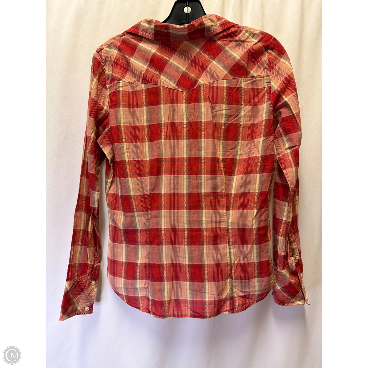 Top Long Sleeve By American Eagle In Red, Size: S
