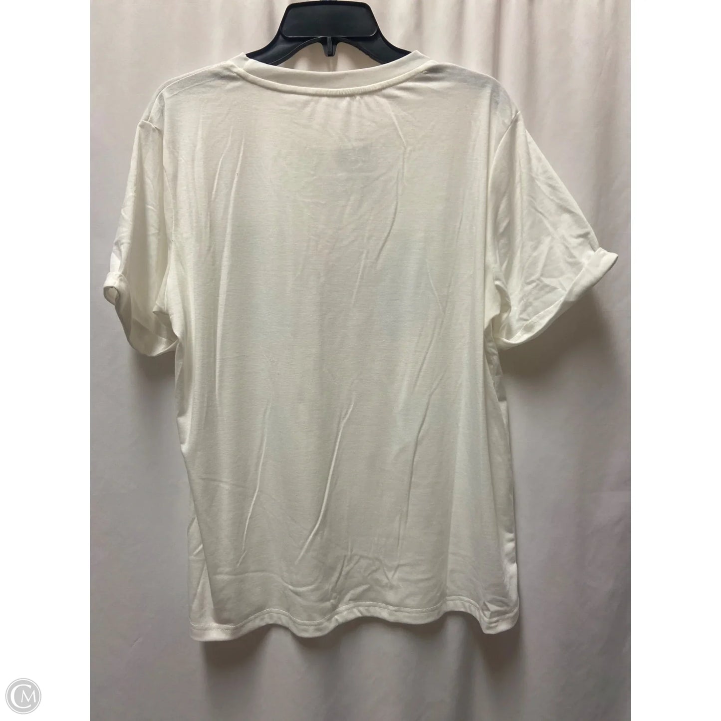 Top Short Sleeve By Clothes Mentor In White, Size: Xl
