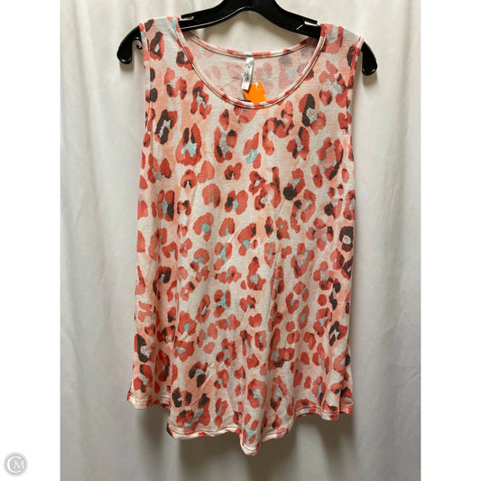 Tank Top By Acting Pro In Pink, Size: L