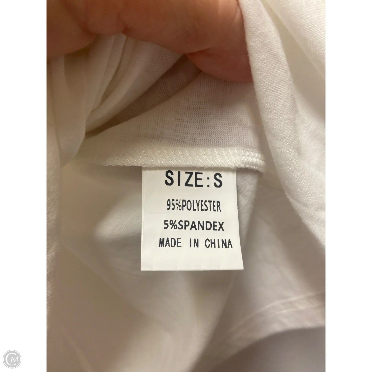 Top Short Sleeve By Clothes Mentor In White, Size: S
