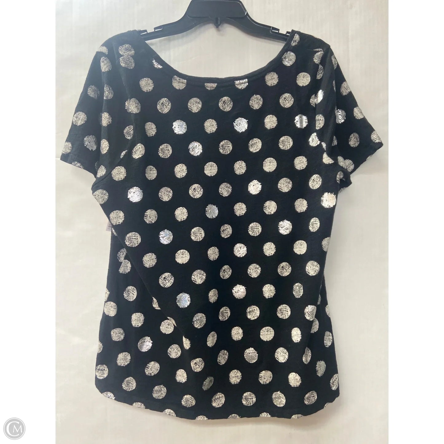 Top Short Sleeve By Lane Bryant In Black, Size: L