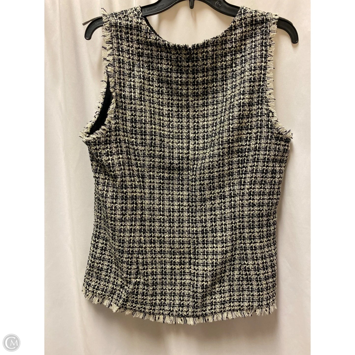 Top Sleeveless By Ann Taylor In Black, Size: L