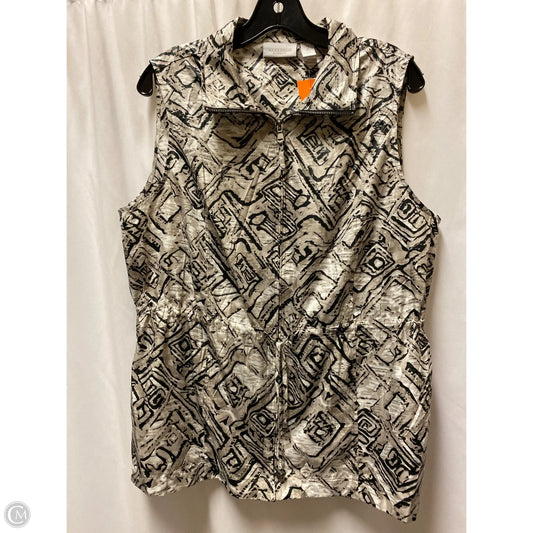 Top Sleeveless By Chicos In Taupe, Size: L