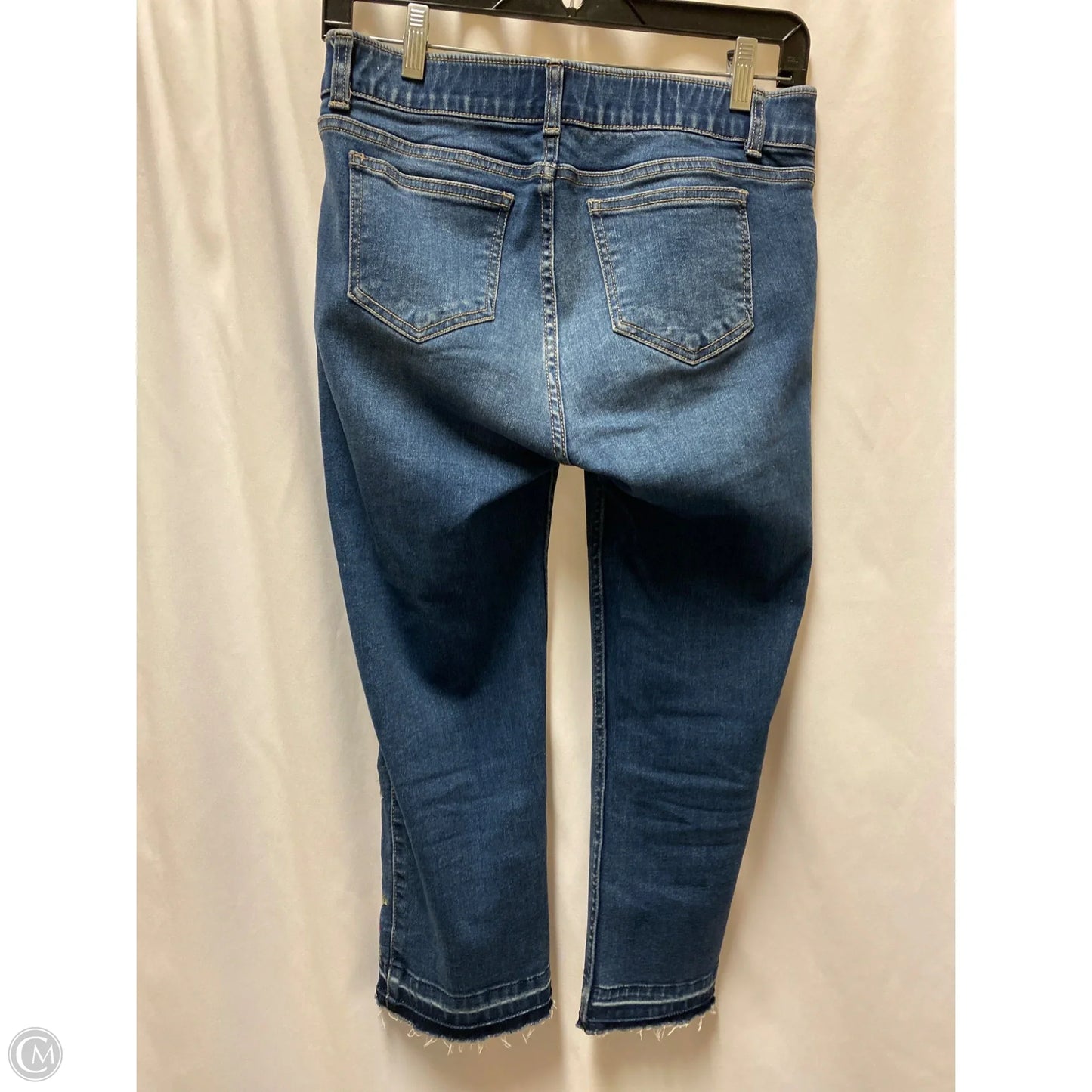 Capris By Rafaella In Blue Denim, Size: 4p