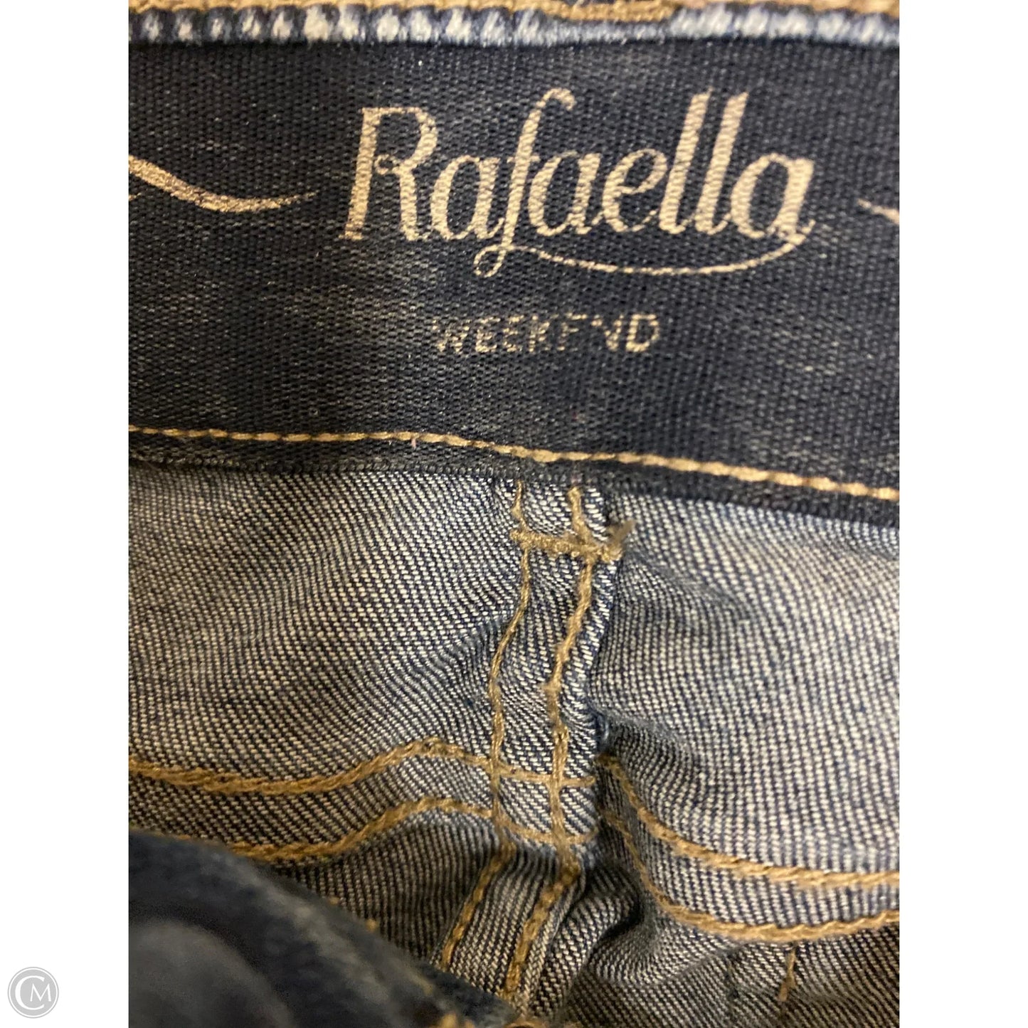 Capris By Rafaella In Blue Denim, Size: 4p