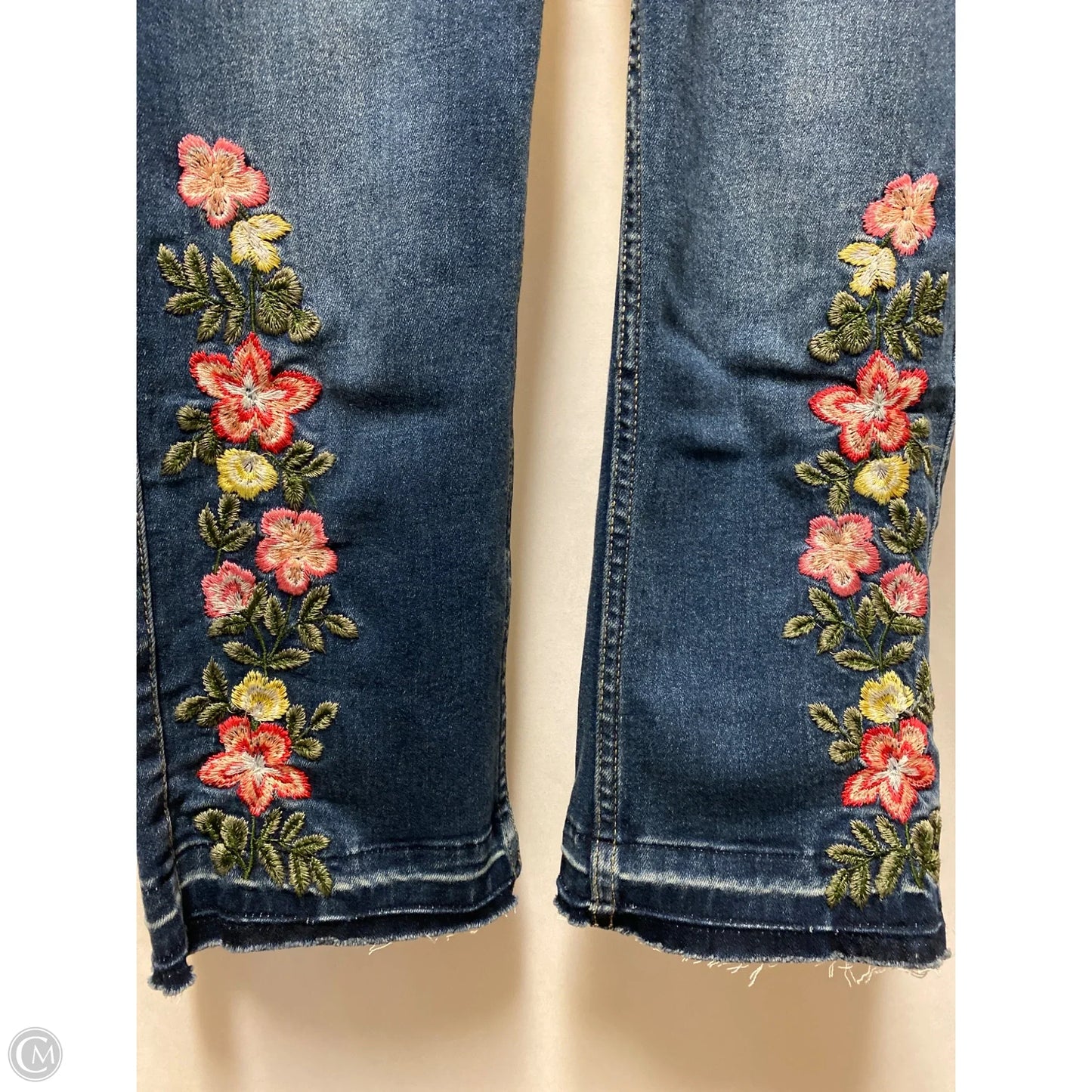 Capris By Rafaella In Blue Denim, Size: 4p