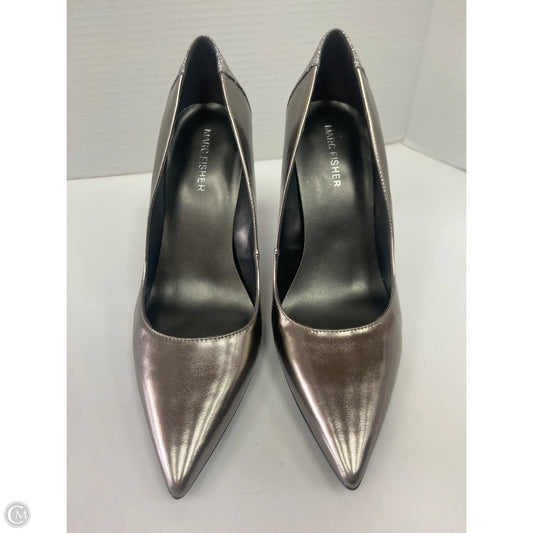 Shoes Heels Stiletto By Marc Fisher In Silver, Size: 9.5