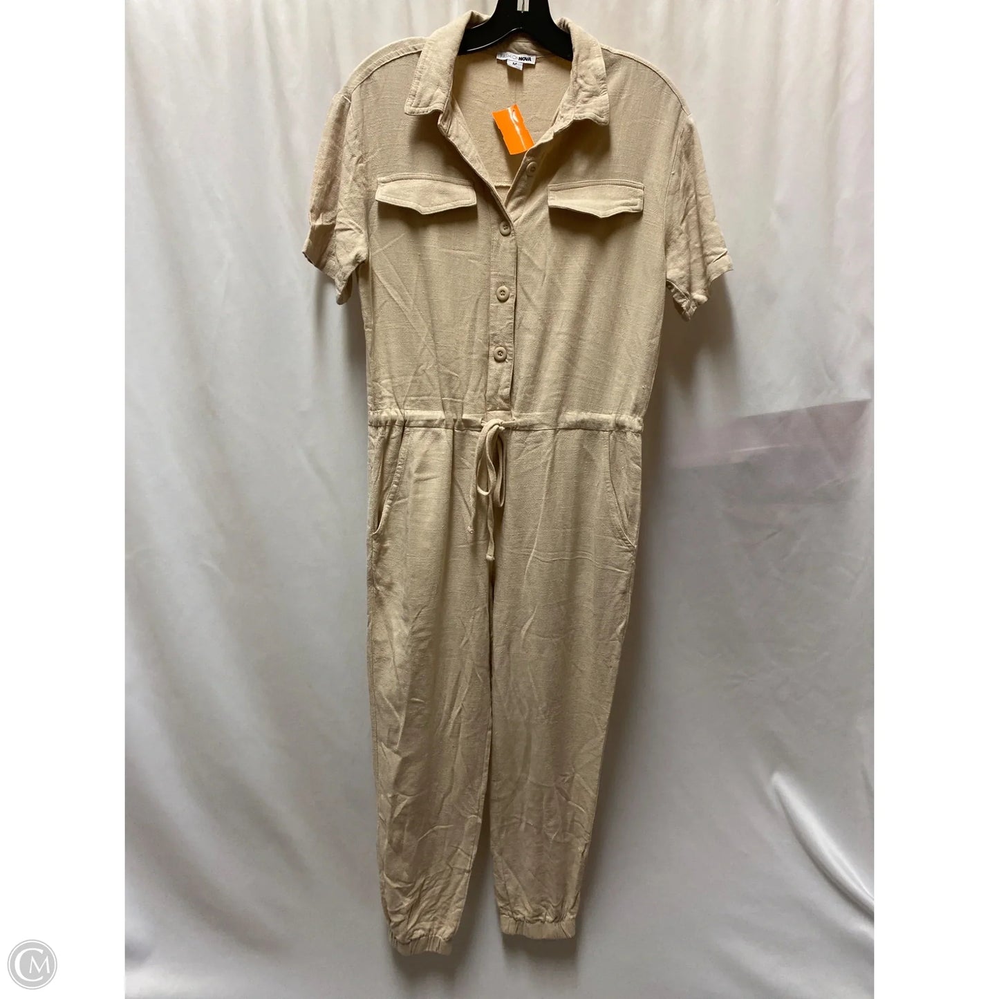 Jumpsuit By Fashion Nova In Beige, Size: M