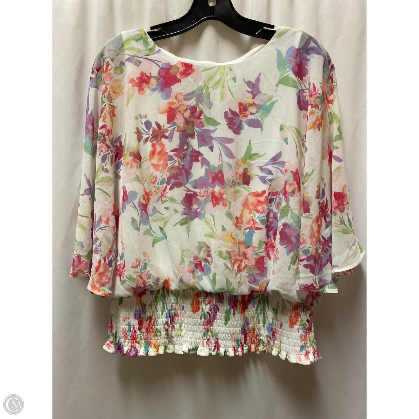 Top Short Sleeve By Chaus In White, Size: S