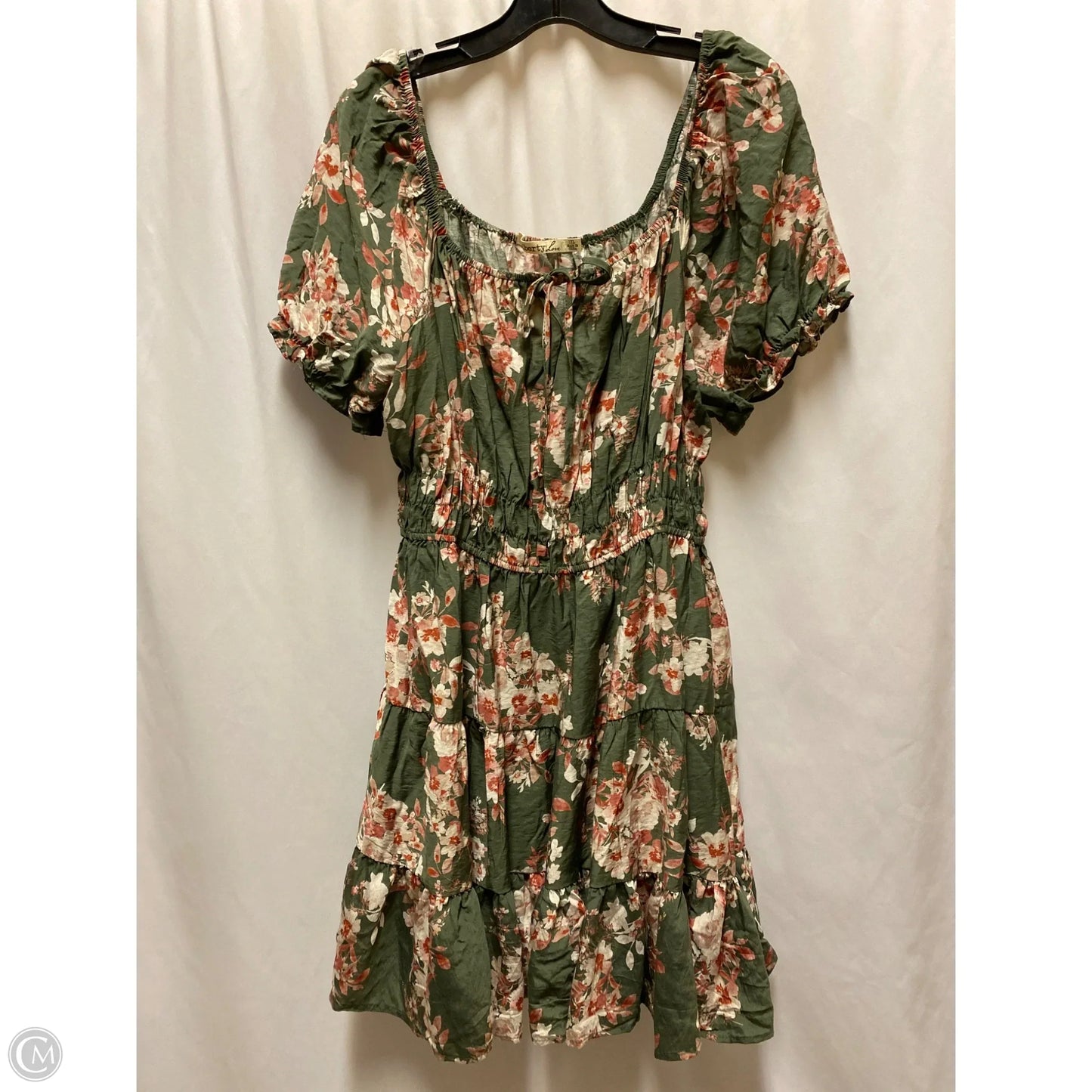 Dress Casual Midi By Liberty Love In Green, Size: 1x