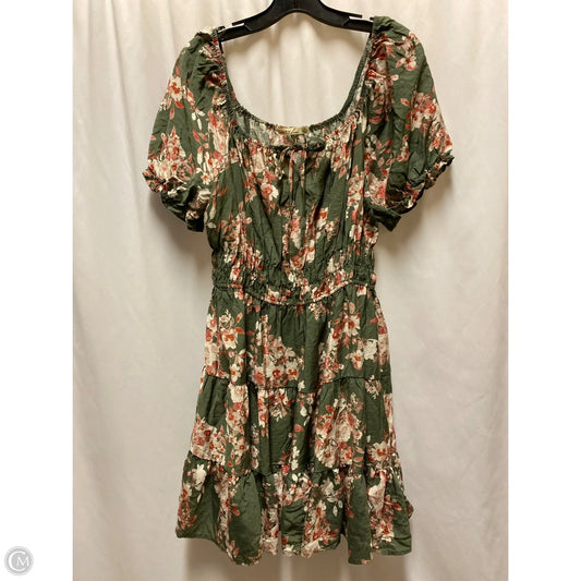 Dress Casual Midi By Liberty Love In Green, Size: 1x