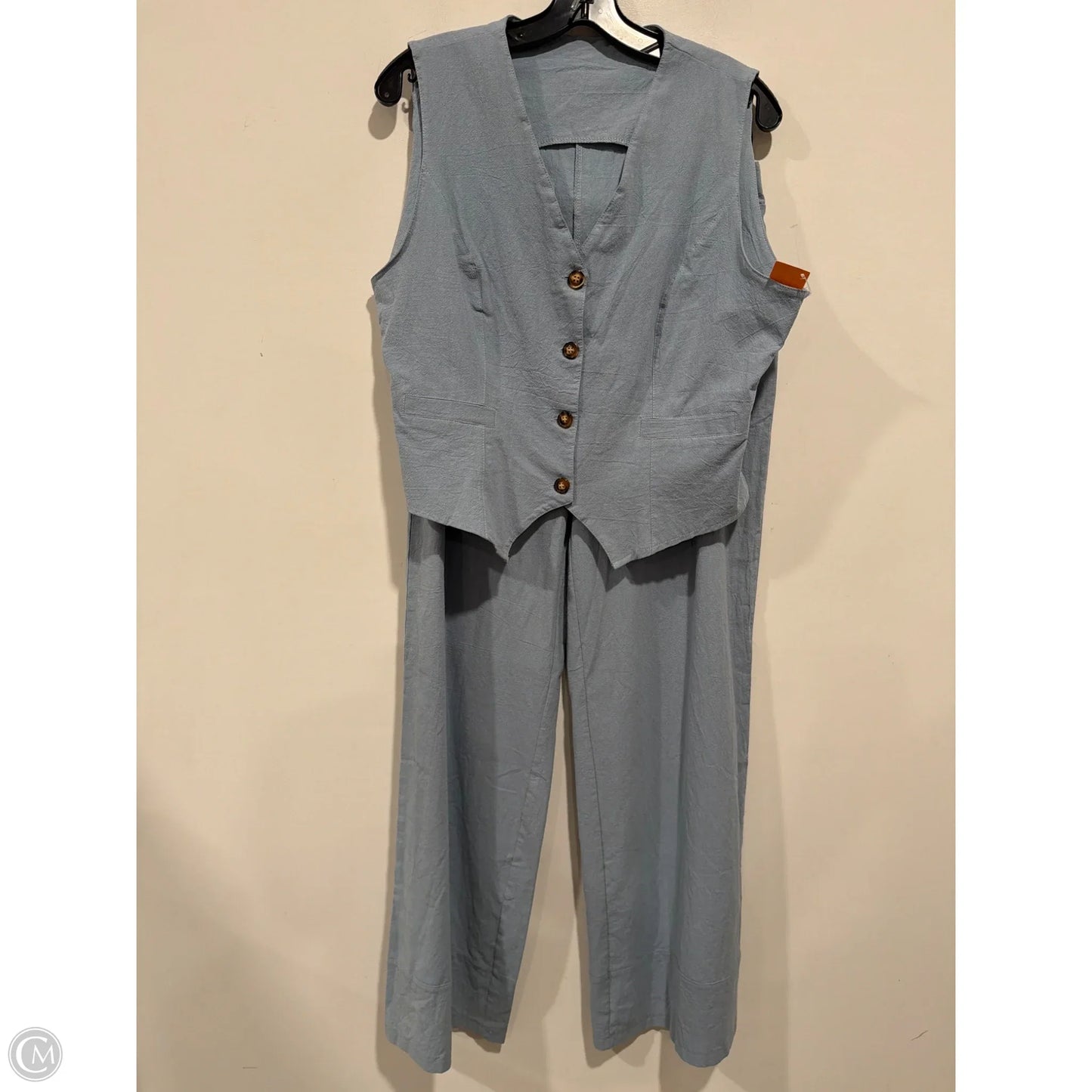 Pants Set 2pc By Clothes Mentor In Blue, Size: L