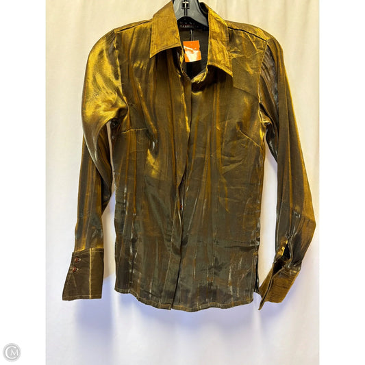 Top Long Sleeve By Clothes Mentor In Gold, Size: S
