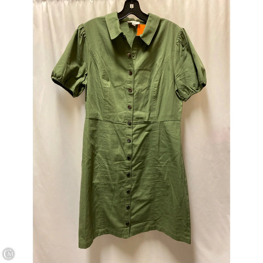 Dress Casual Midi By Loft In Green, Size: 10