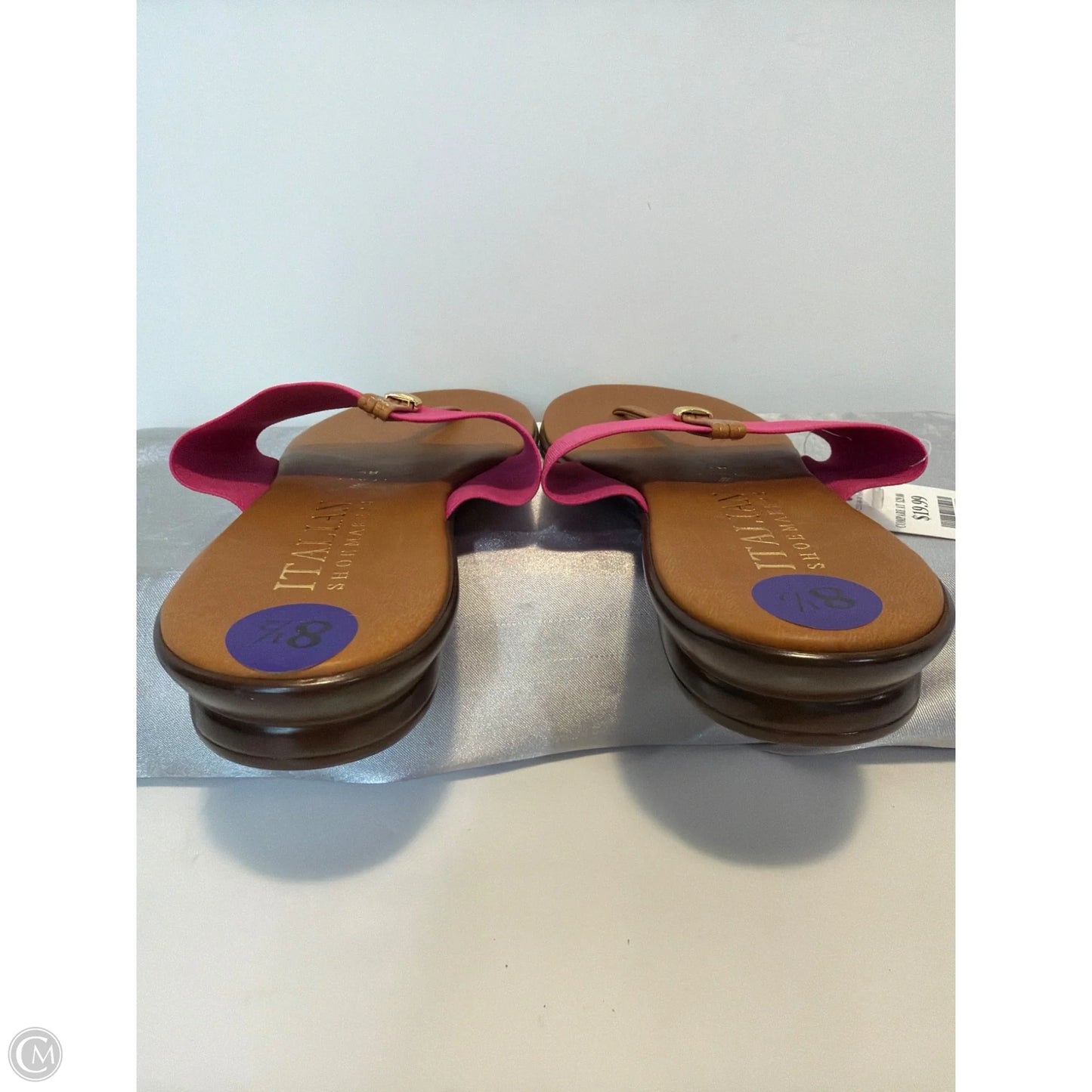 Sandals Flats By Italian Shoemakers In Pink, Size: 8.5
