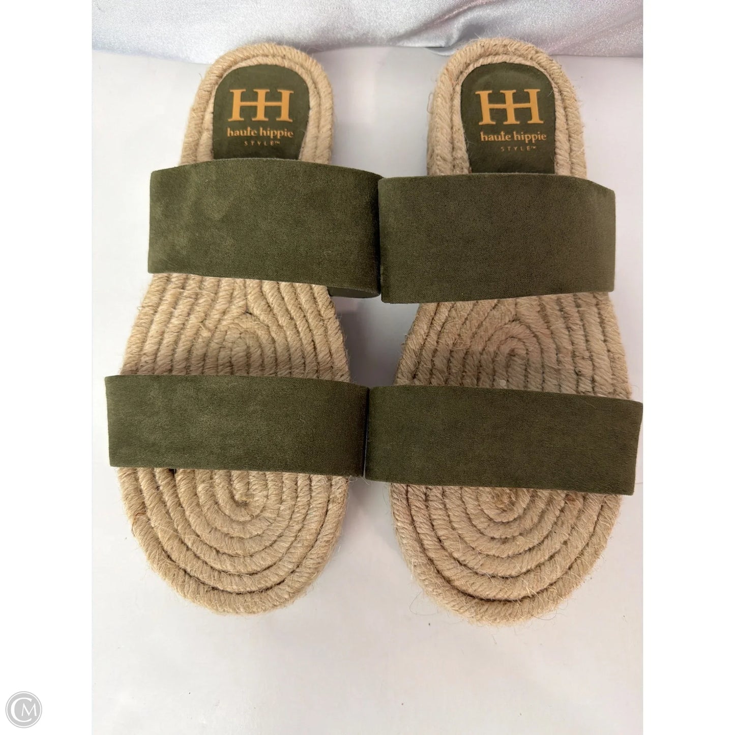 Sandals Flats By Haute Hippie In Green, Size: 8.5