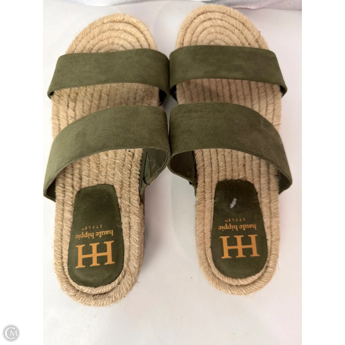 Sandals Flats By Haute Hippie In Green, Size: 8.5