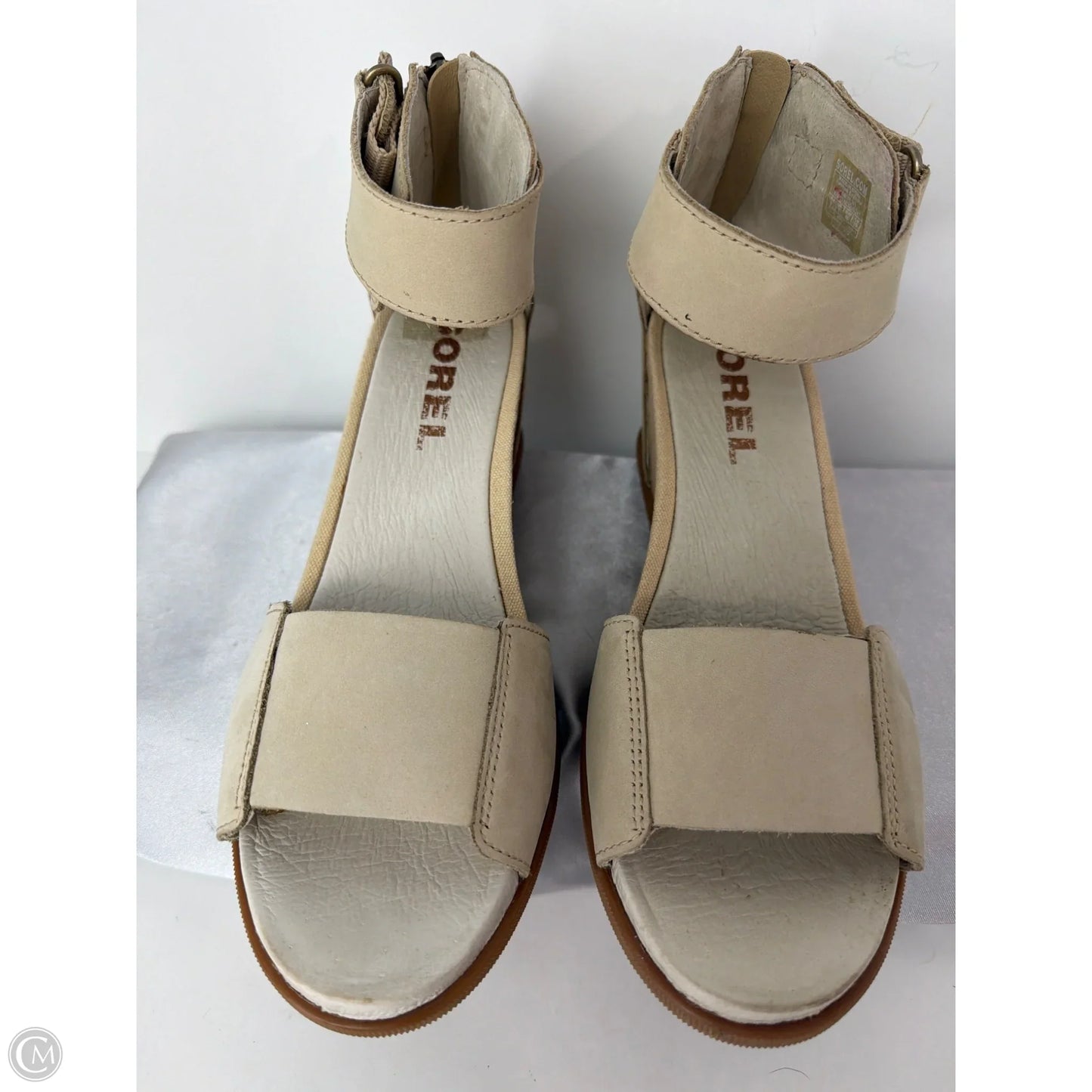 Sandals Flats By Sorel In Beige, Size: 9