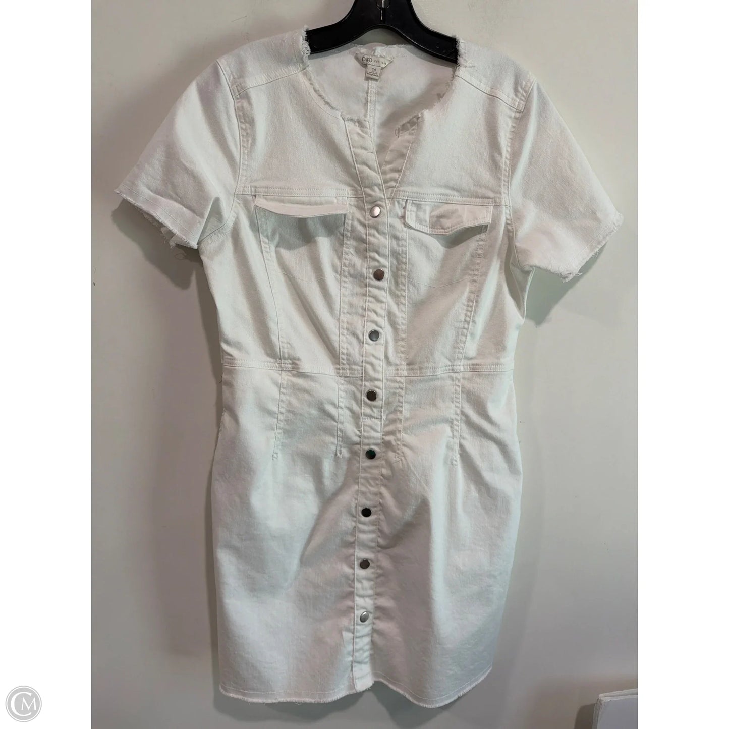 Dress Casual Midi By Cato In White, Size: L