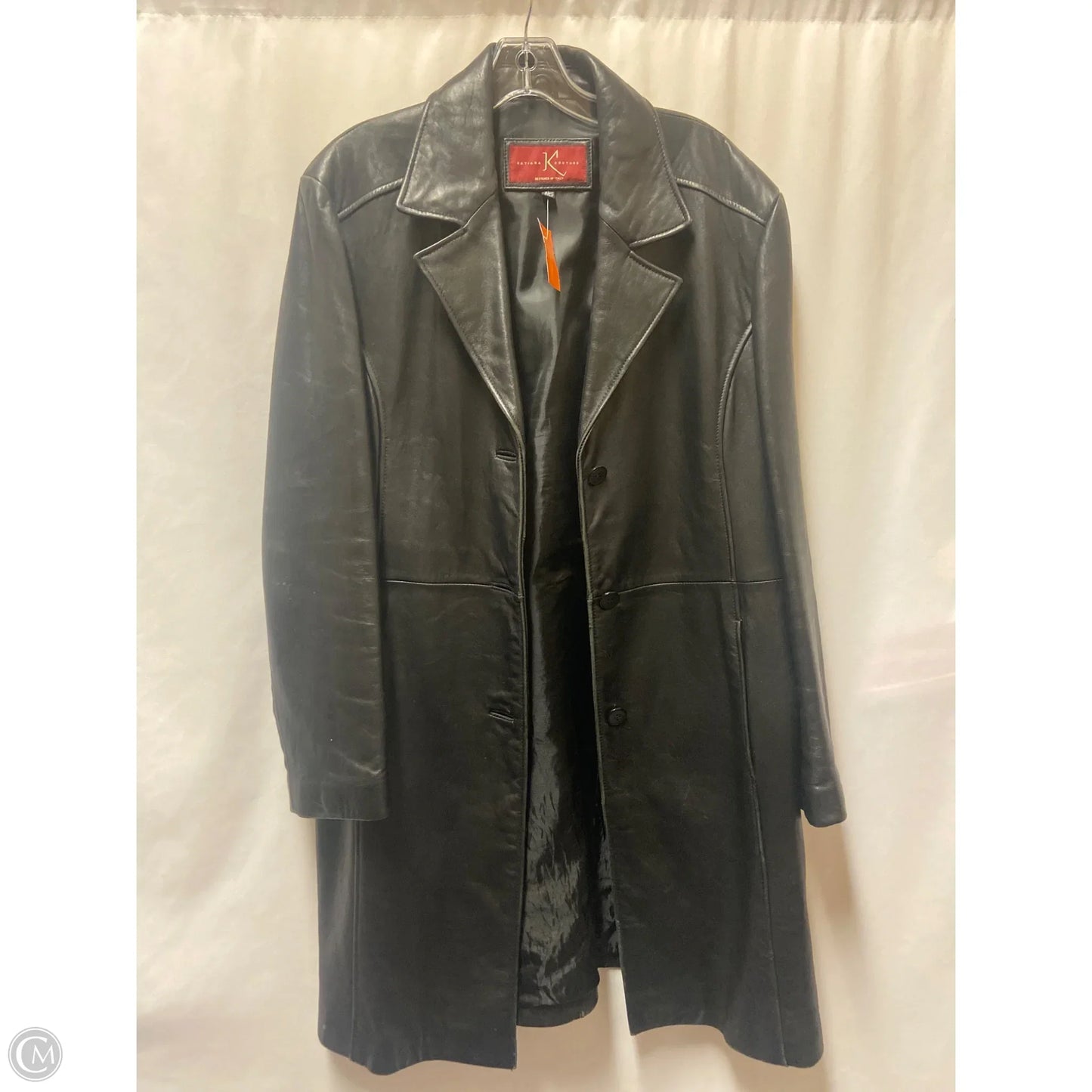 Jacket Leather By Clothes Mentor In Black, Size: Xl