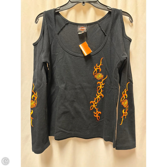 Top Long Sleeve By Harley Davidson In Black, Size: L