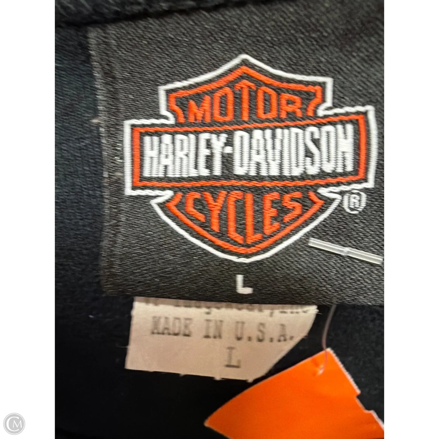 Top Long Sleeve By Harley Davidson In Black, Size: L