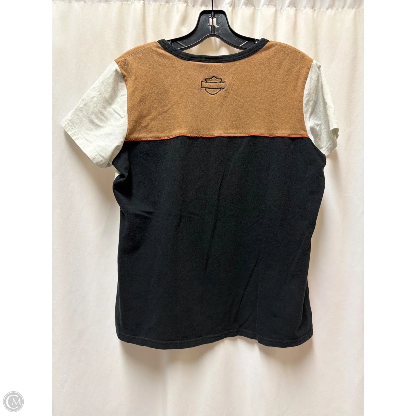 Top Short Sleeve By Harley Davidson In Brown, Size: Xl