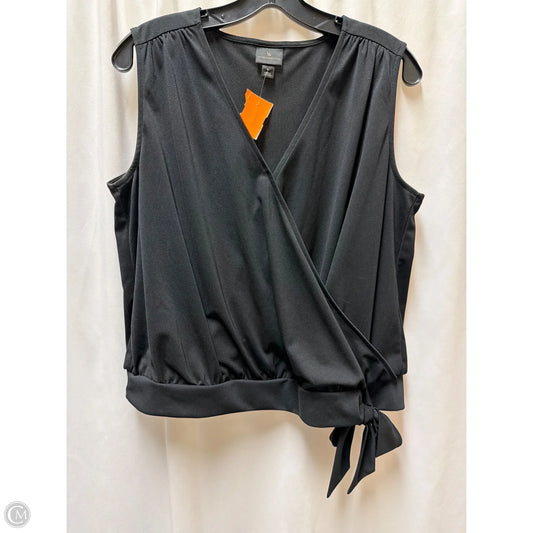 Top Sleeveless By Worthington In Black, Size: L