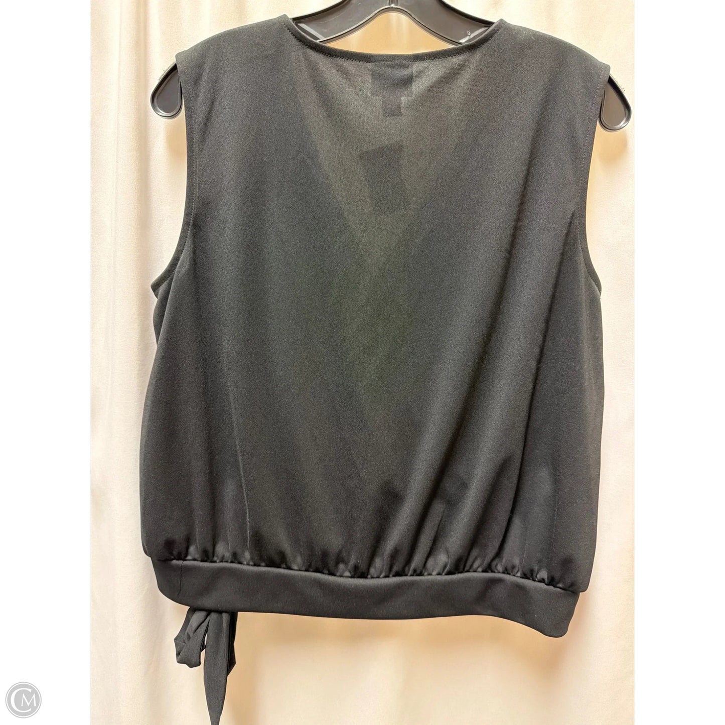 Top Sleeveless By Worthington In Black, Size: L