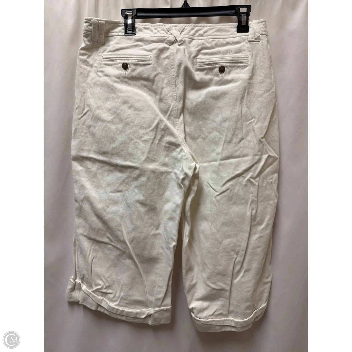Capris By Liz Claiborne In White, Size: 16