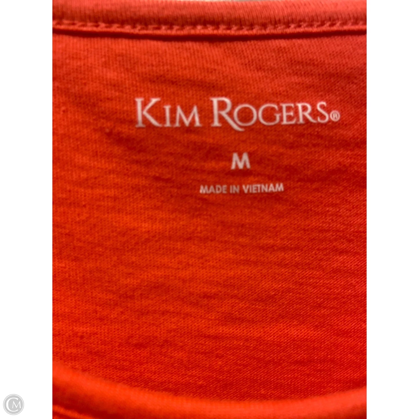 Top Short Sleeve By Kim Rogers In Pink, Size: M