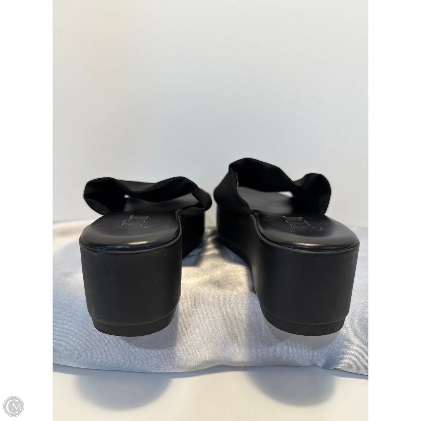 Sandals Heels Platform By Brash In Black, Size: 6