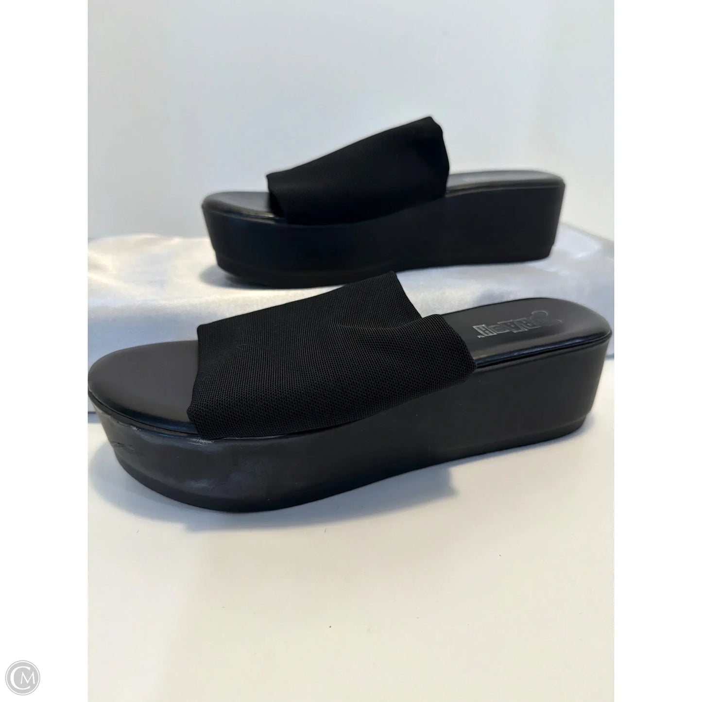 Sandals Heels Platform By Brash In Black, Size: 6