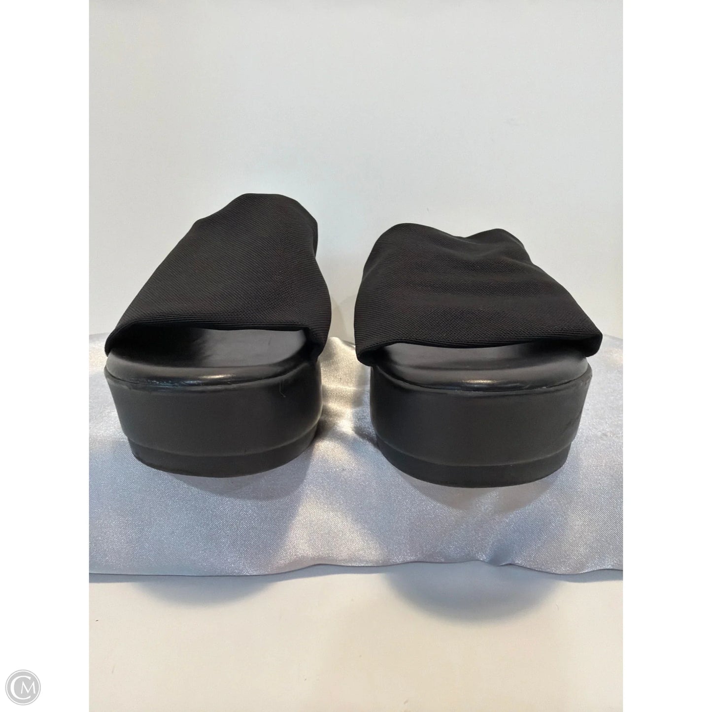 Sandals Heels Platform By Brash In Black, Size: 6
