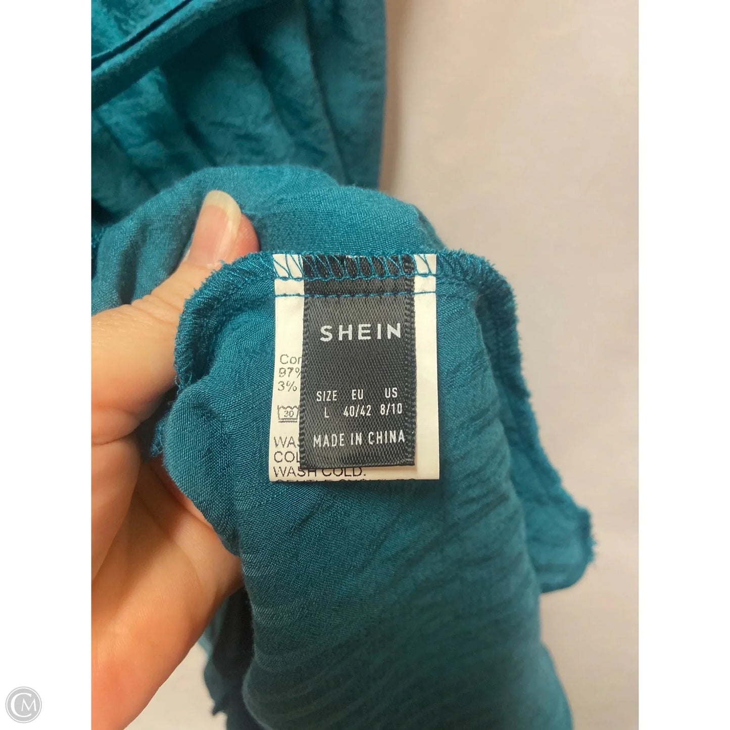 Dress Casual Maxi By Shein In Aqua, Size: L
