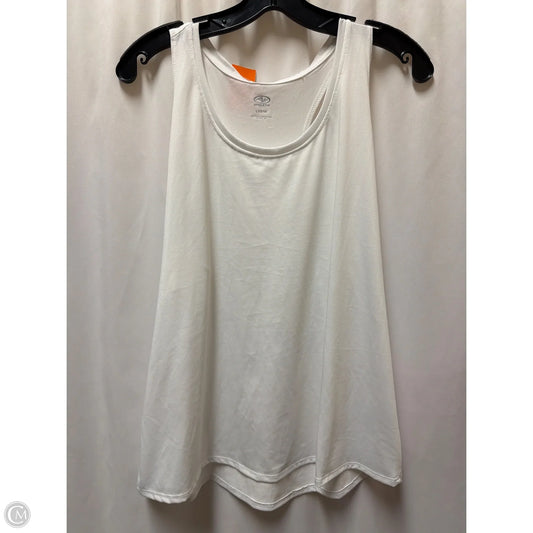 Athletic Tank Top By Athletic Works In White, Size: L
