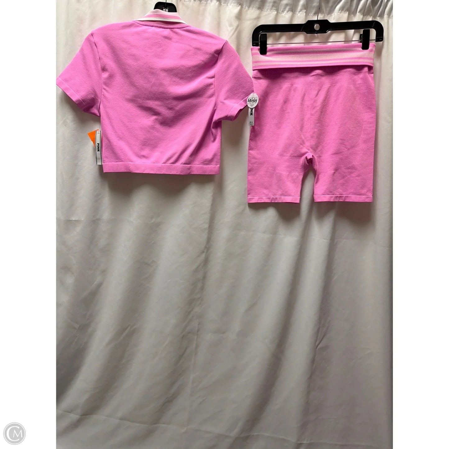 Athletic Shorts 2pc By Pink In Pink, Size: M