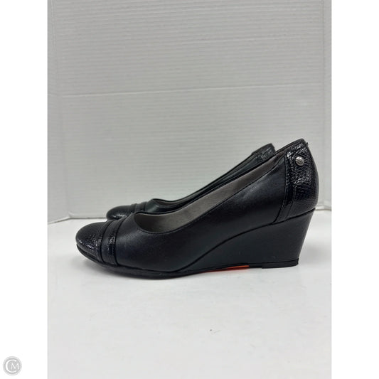 Shoes Heels Wedge By Life Stride In Black, Size: 7
