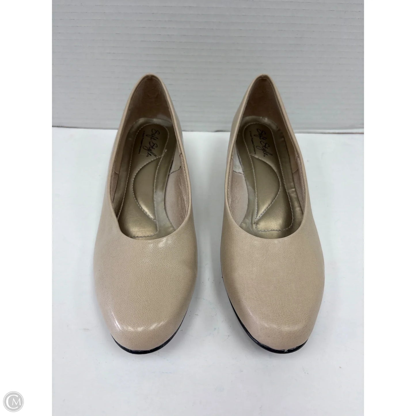 Shoes Heels Block By Hush Puppies In Beige, Size: 7.5