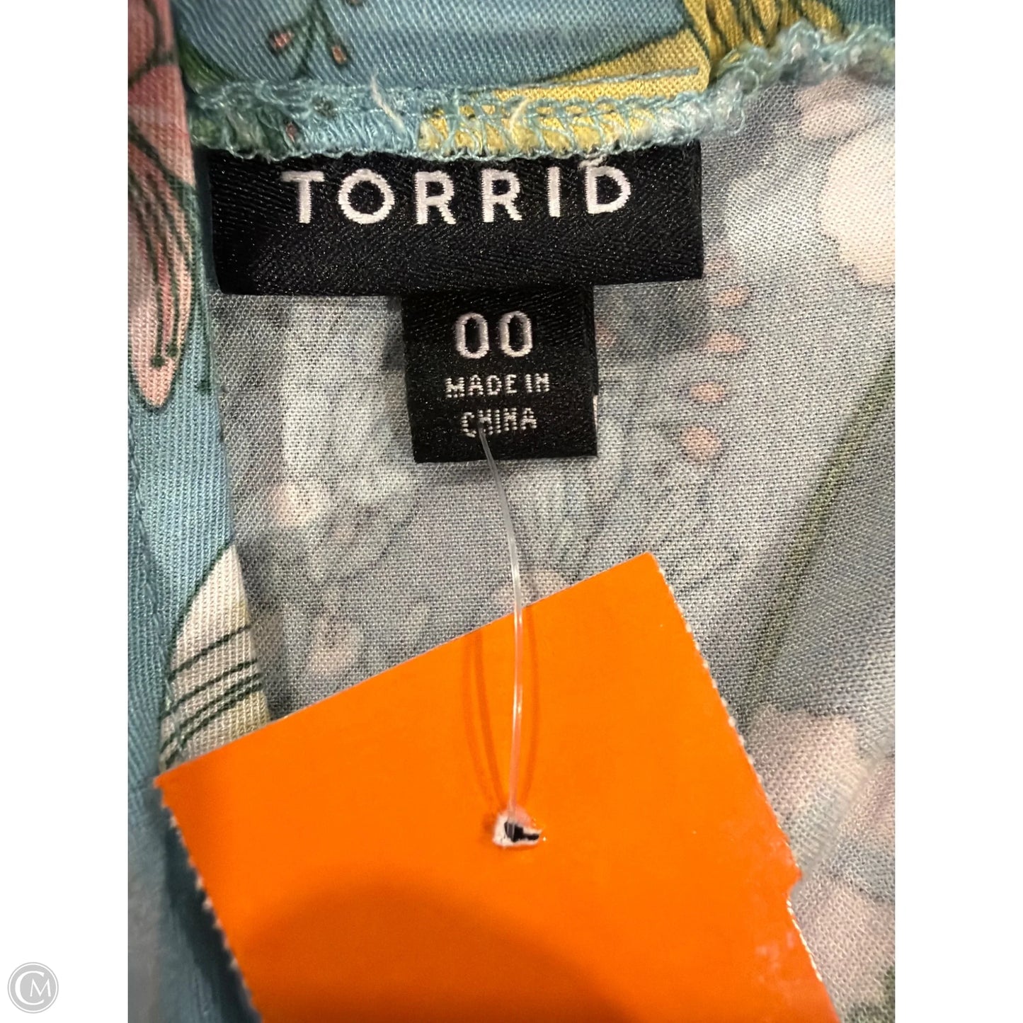 Dress Casual Midi By Torrid In Blue & Green, Size: M