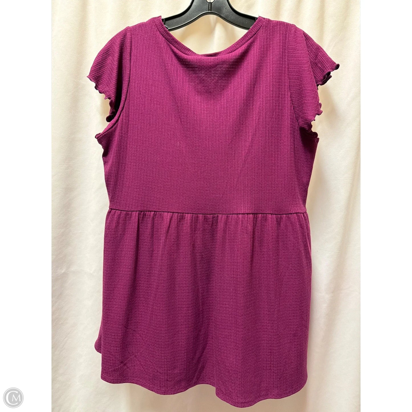 Top Short Sleeve By Torrid In Purple, Size: M