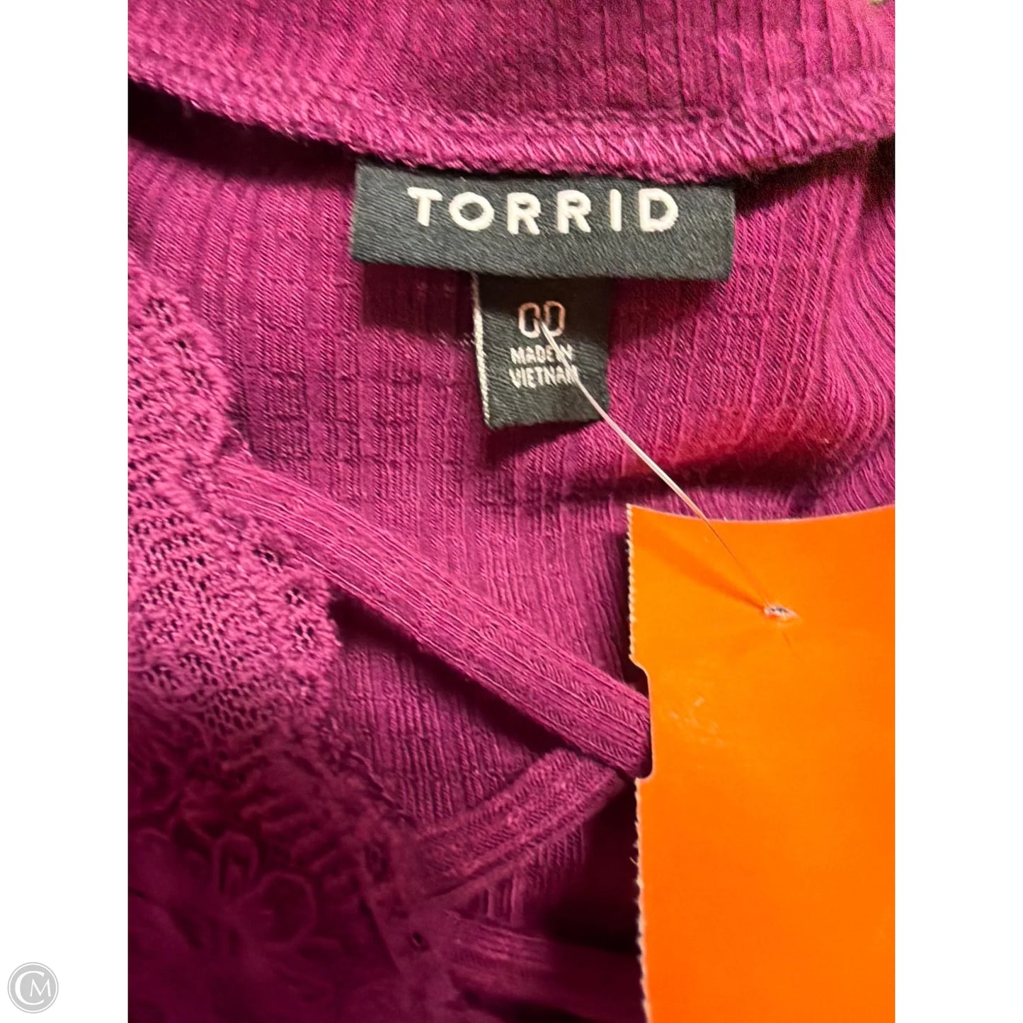 Top Short Sleeve By Torrid In Purple, Size: M